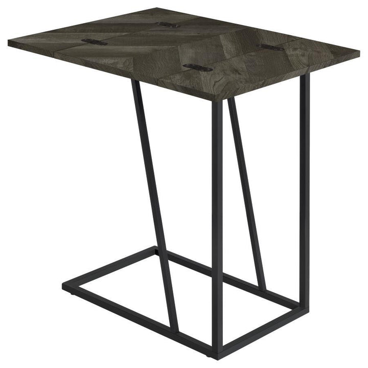 Carly - Expandable Engineered Wood C - Shaped Side Table - Gray Side Table modern furniture Contempo Furniture