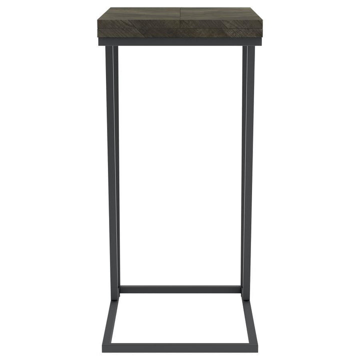 Carly - Expandable Engineered Wood C - Shaped Side Table - Gray Side Table modern furniture Contempo Furniture