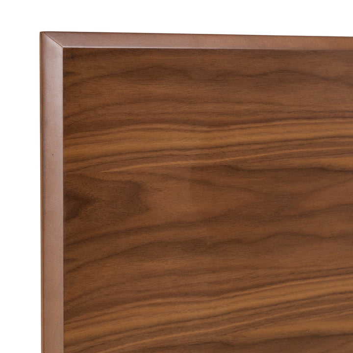 Carmen Mid-Century Modern Walnut Bed