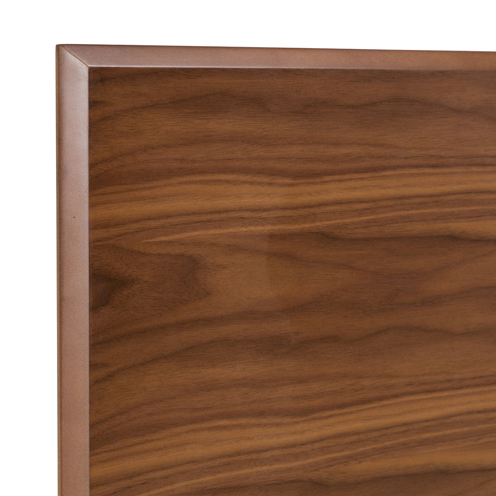 Carmen Mid-Century Modern Walnut Bed - View 5