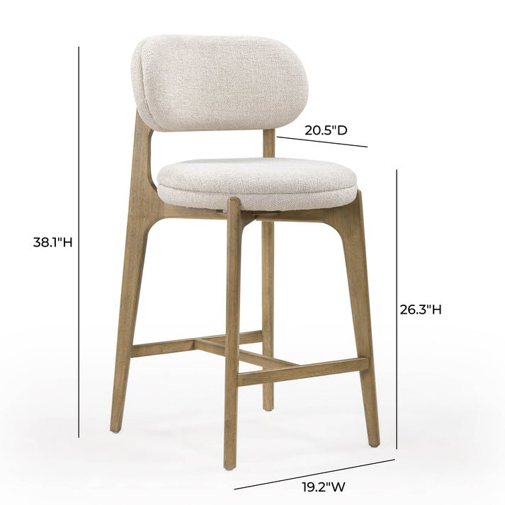 Carnation Performance Fabric Counter Stool Bar Stool modern furniture Contempo Furniture
