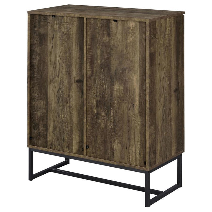 Carolyn - 2 Door Engineered Accent Wood Cabinet - Rustic Oak Accent Cabinet modern furniture Contempo Furniture