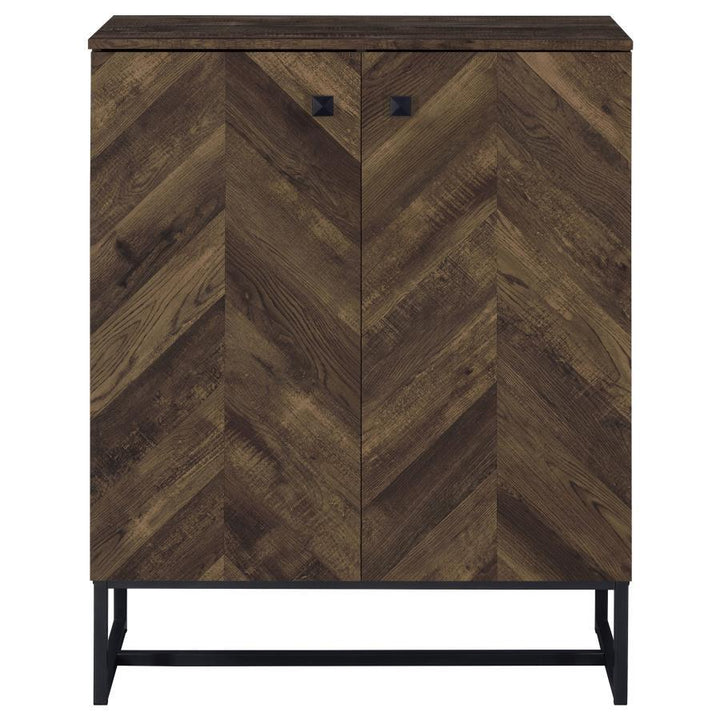 Carolyn - 2 Door Engineered Accent Wood Cabinet - Rustic Oak Accent Cabinet modern furniture Contempo Furniture
