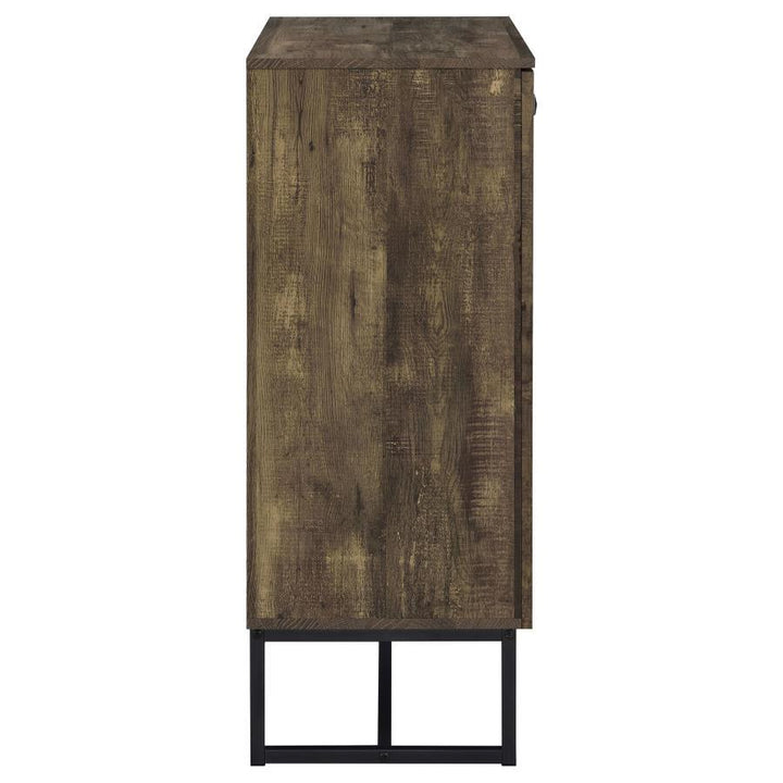 Carolyn - 2 Door Engineered Accent Wood Cabinet - Rustic Oak Accent Cabinet modern furniture Contempo Furniture