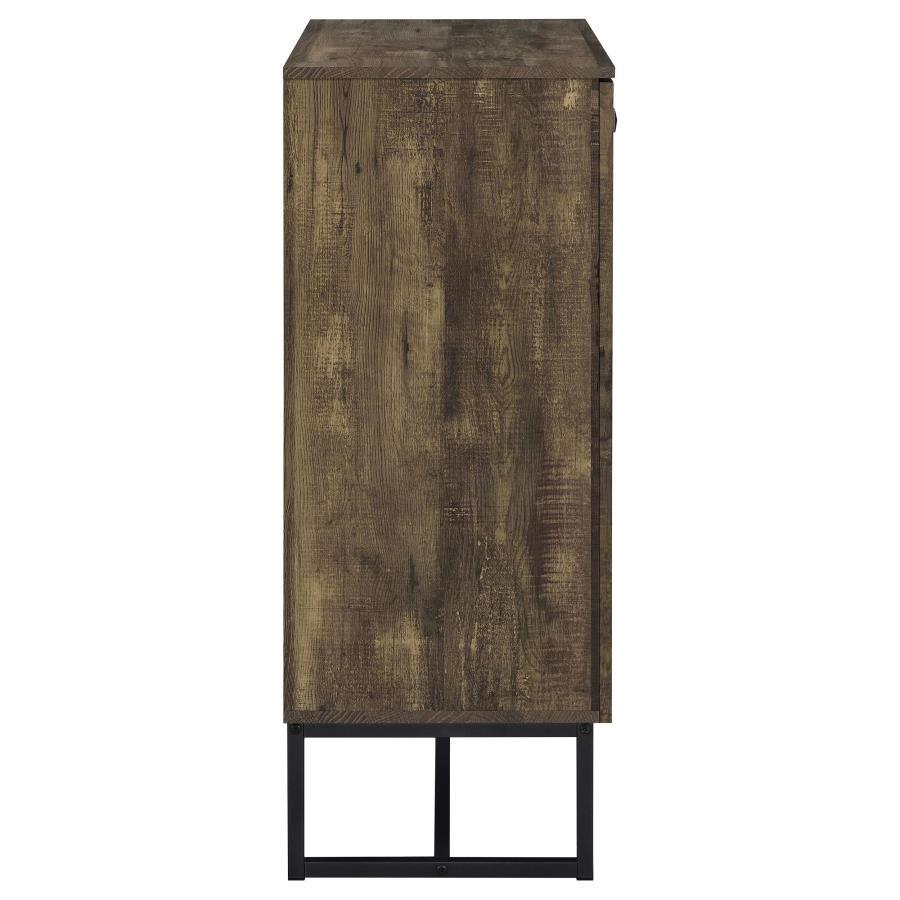 Carolyn - 2 Door Engineered Accent Wood Cabinet - Rustic Oak Accent Cabinet modern furniture Contempo Furniture