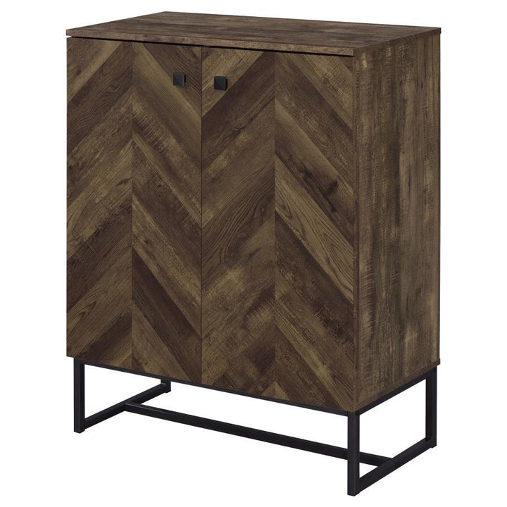 Carolyn - 2 Door Engineered Accent Wood Cabinet - Rustic Oak Accent Cabinet modern furniture Contempo Furniture