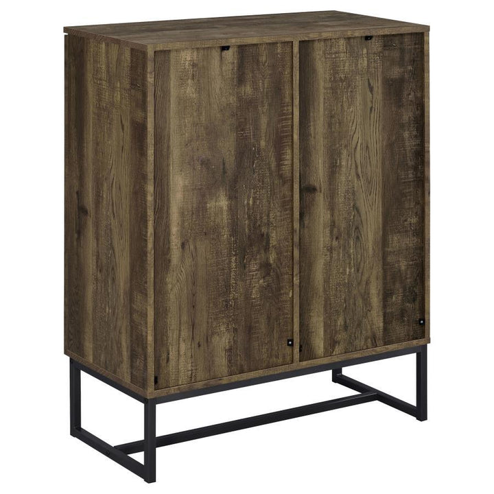 Carolyn - 2 Door Engineered Accent Wood Cabinet - Rustic Oak Accent Cabinet modern furniture Contempo Furniture