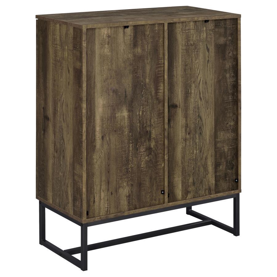 Carolyn - 2 Door Engineered Accent Wood Cabinet - Rustic Oak Accent Cabinet modern furniture Contempo Furniture