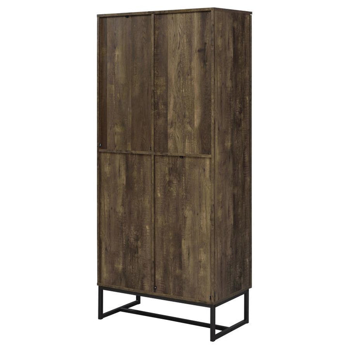Carolyn - 2 Door Engineered Wood Accent Cabinet - Rustic Oak Accent Cabinet modern furniture Contempo Furniture
