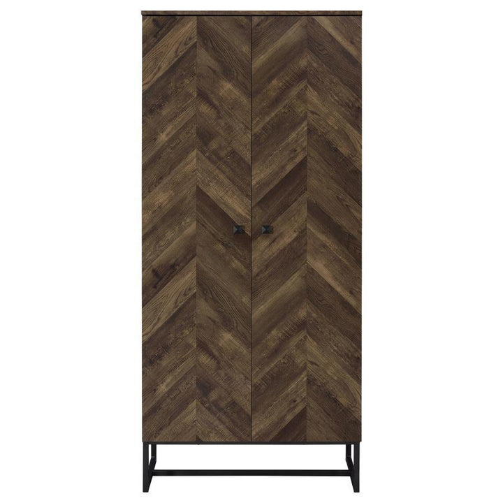 Carolyn - 2 Door Engineered Wood Accent Cabinet - Rustic Oak Accent Cabinet modern furniture Contempo Furniture