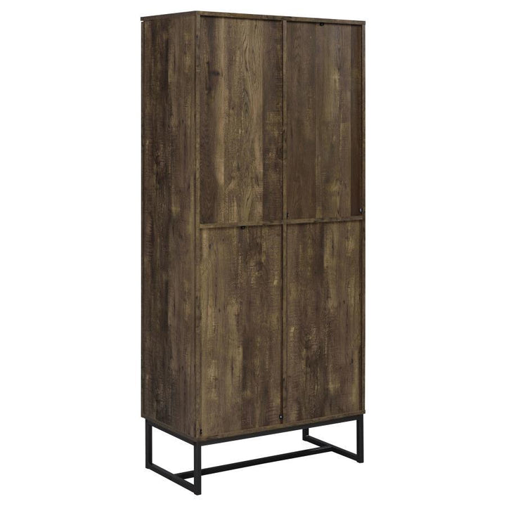 Carolyn - 2 Door Engineered Wood Accent Cabinet - Rustic Oak Accent Cabinet modern furniture Contempo Furniture