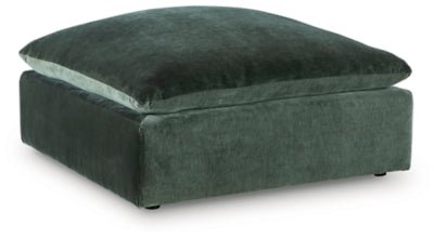 Carriage View Oversized Accent Ottoman - Green Accent Ottoman modern furniture Contempo Furniture
