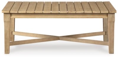 Carter Hall Outdoor Coffee Table - Beige Coffee Table modern furniture Contempo Furniture