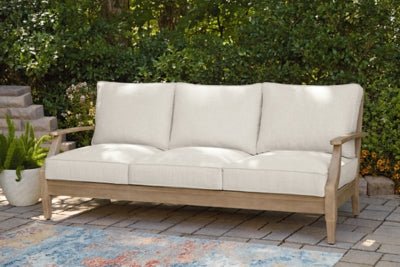 Carter Hall Outdoor Sofa with Cushion - Beige Outdoor Seating modern furniture Contempo Furniture