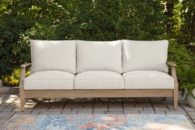 Carter Hall Outdoor Sofa with Cushion - Beige Outdoor Seating modern furniture Contempo Furniture