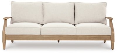 Carter Hall Outdoor Sofa with Cushion - Beige Outdoor Seating modern furniture Contempo Furniture