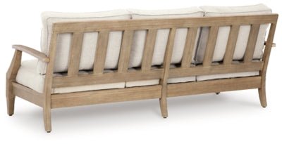 Carter Hall Outdoor Sofa with Cushion - Beige Outdoor Seating modern furniture Contempo Furniture