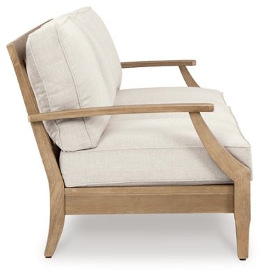 Carter Hall Outdoor Sofa with Cushion - Beige Outdoor Seating modern furniture Contempo Furniture