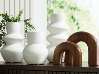 Carterworth Accessory Set (Set of 5) - White Table Accessory Set modern furniture Contempo Furniture