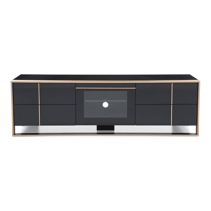 Cartier Modern Black &amp; Rosegold TV Stand