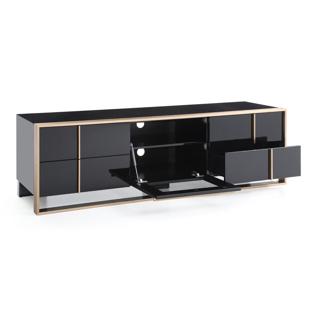Cartier Modern Black & Rosegold TV Stand