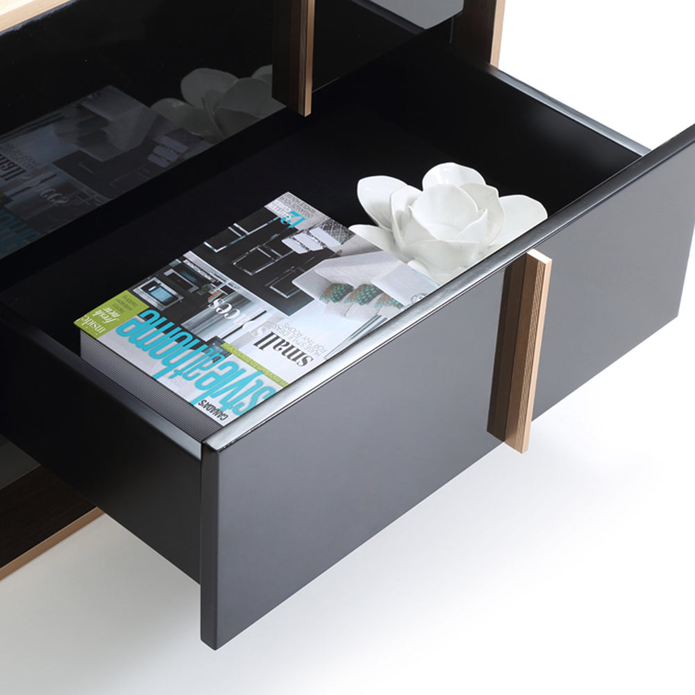 Cartier Modern Black & Rosegold TV Stand - View 11