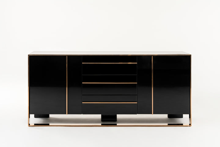 Cartier Modern Black &amp; Rosegold Buffet