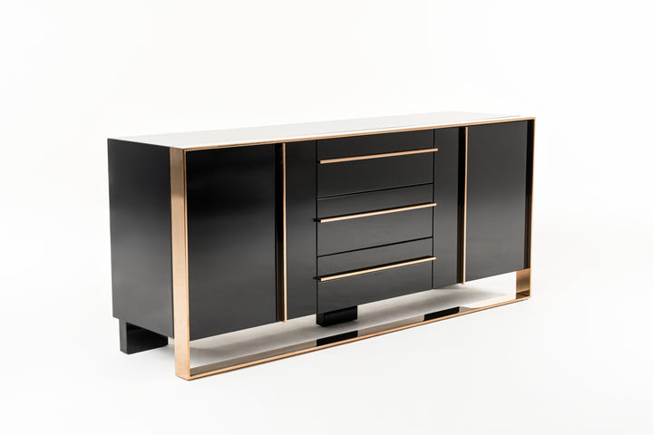 Cartier Modern Black &amp; Rosegold Buffet