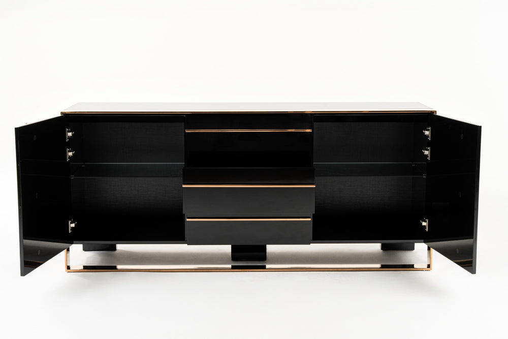 Cartier Modern Black & Rosegold Buffet - View 6