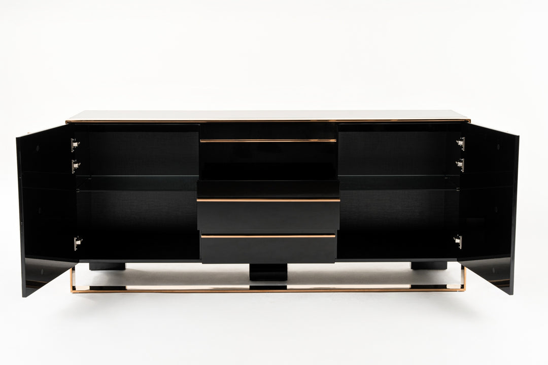 Cartier Modern Black & Rosegold Buffet