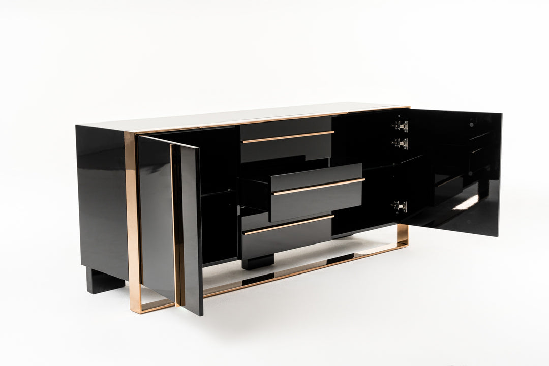 Cartier Modern Black  and  Rosegold Buffet