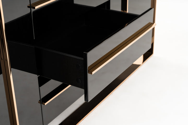 Cartier Modern Black &amp; Rosegold Buffet