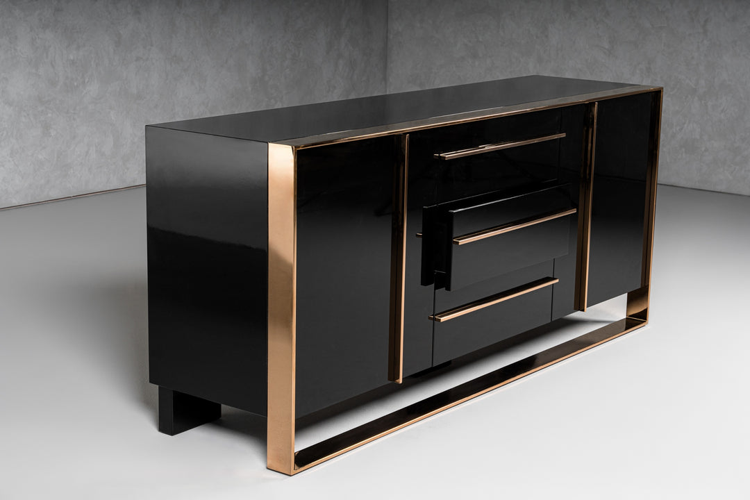 Cartier Modern Black & Rosegold Buffet