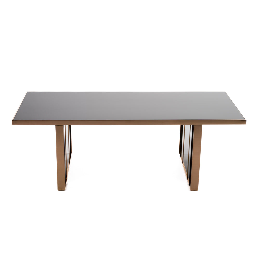 Cartier Modern Black & Rosegold Dining Table - View 7
