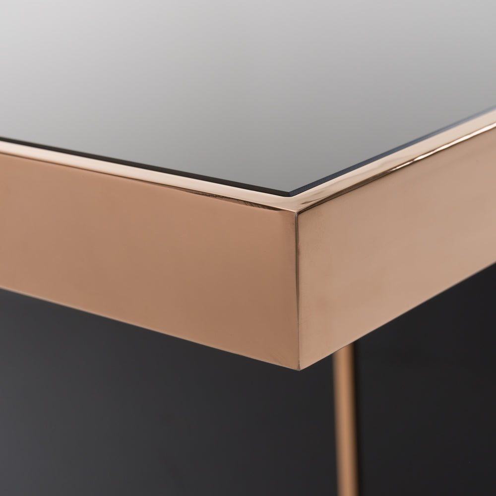 Cartier Modern Black & Rosegold Dining Table - View 12