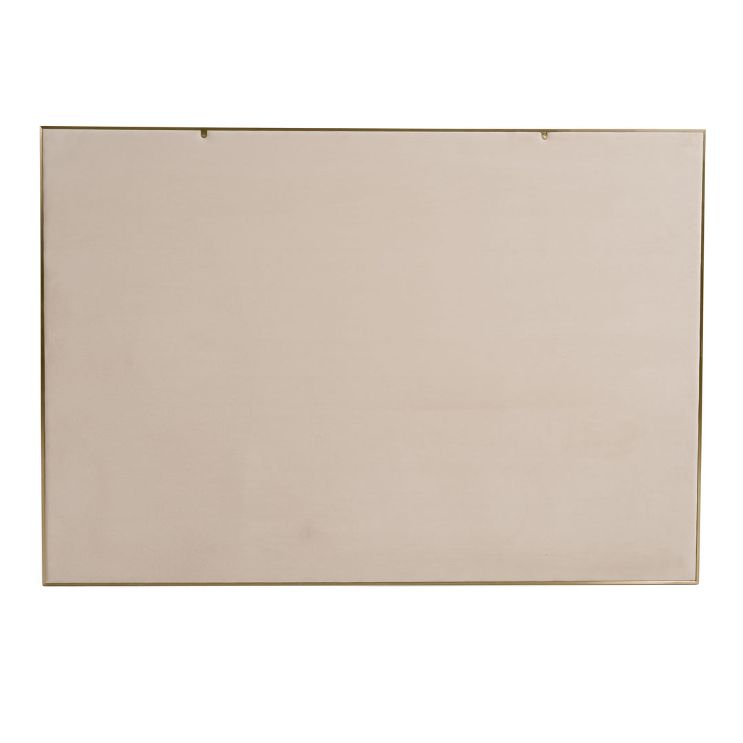 Cartier - Modern Beige Velvet  and  Brushed Brass Bed