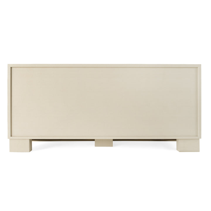 Cartier - Modern Beige Shagreen and Brushed Brass Dresser