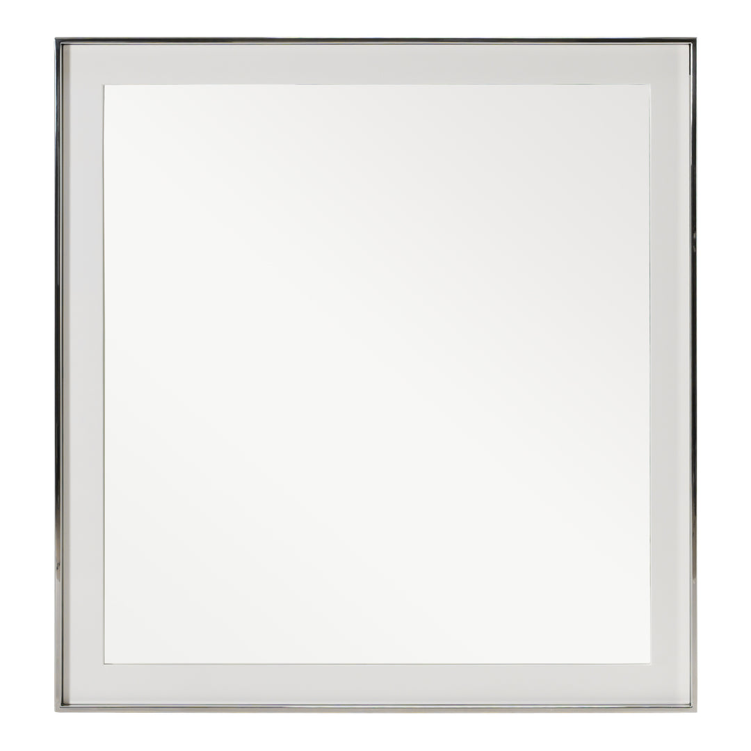 Cartier - Modern White & Stainless Steel Mirror