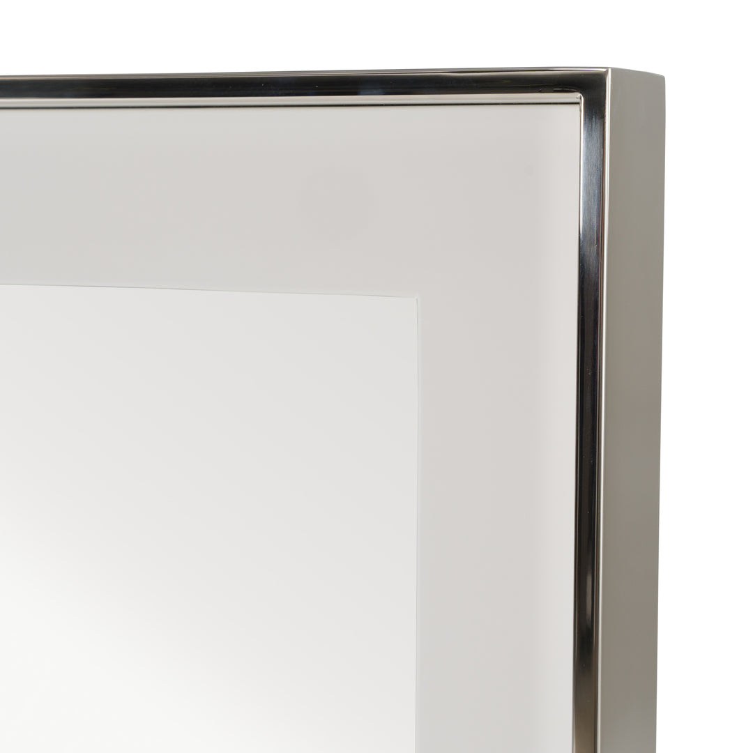 Cartier - Modern White  and  Stainless Steel Mirror