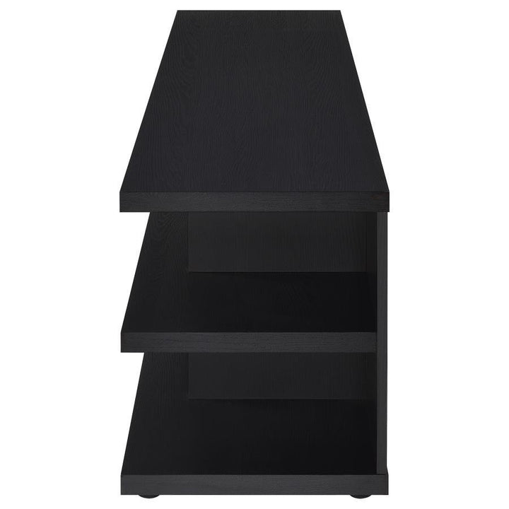 Cartmill - 2 - Tier TV Stand Media Console - Black TV Stand modern furniture Contempo Furniture
