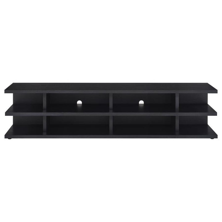 Cartmill - 2 - Tier TV Stand Media Console - Black TV Stand modern furniture Contempo Furniture