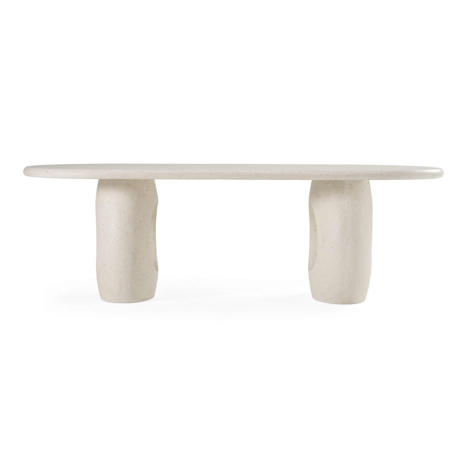 Carville - Modern Terrazzo Concrete Oval Dining Table