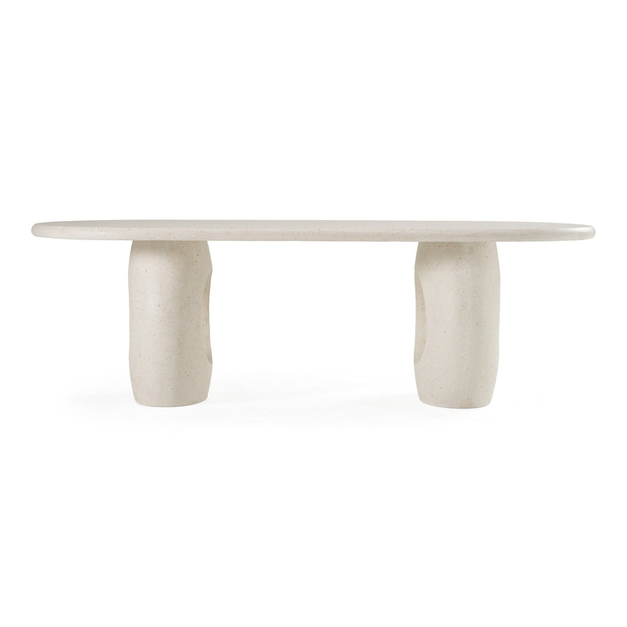 Carville - Modern Terrazzo Concrete Oval Dining Table