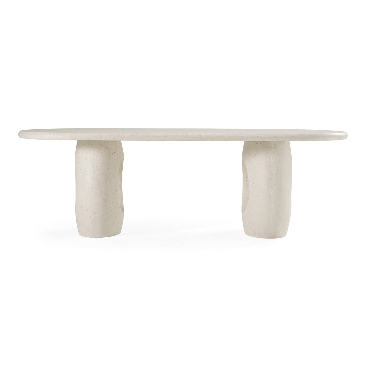 Carville - Modern Terrazzo Concrete Oval Dining Table