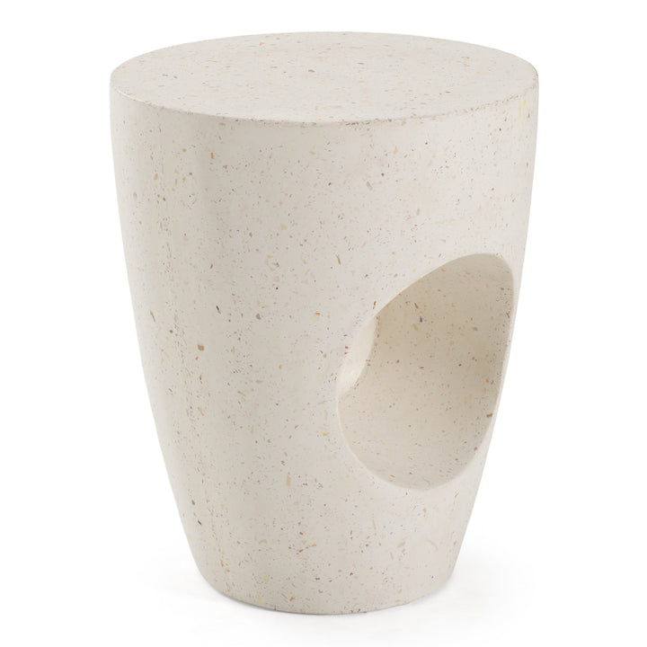 Carville  Modern Terrazzo Concrete Dining Stool