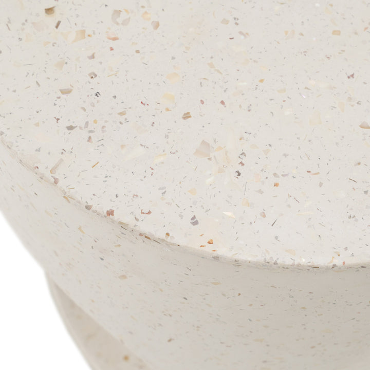 Carville  Modern Terrazzo Concrete Dining Stool