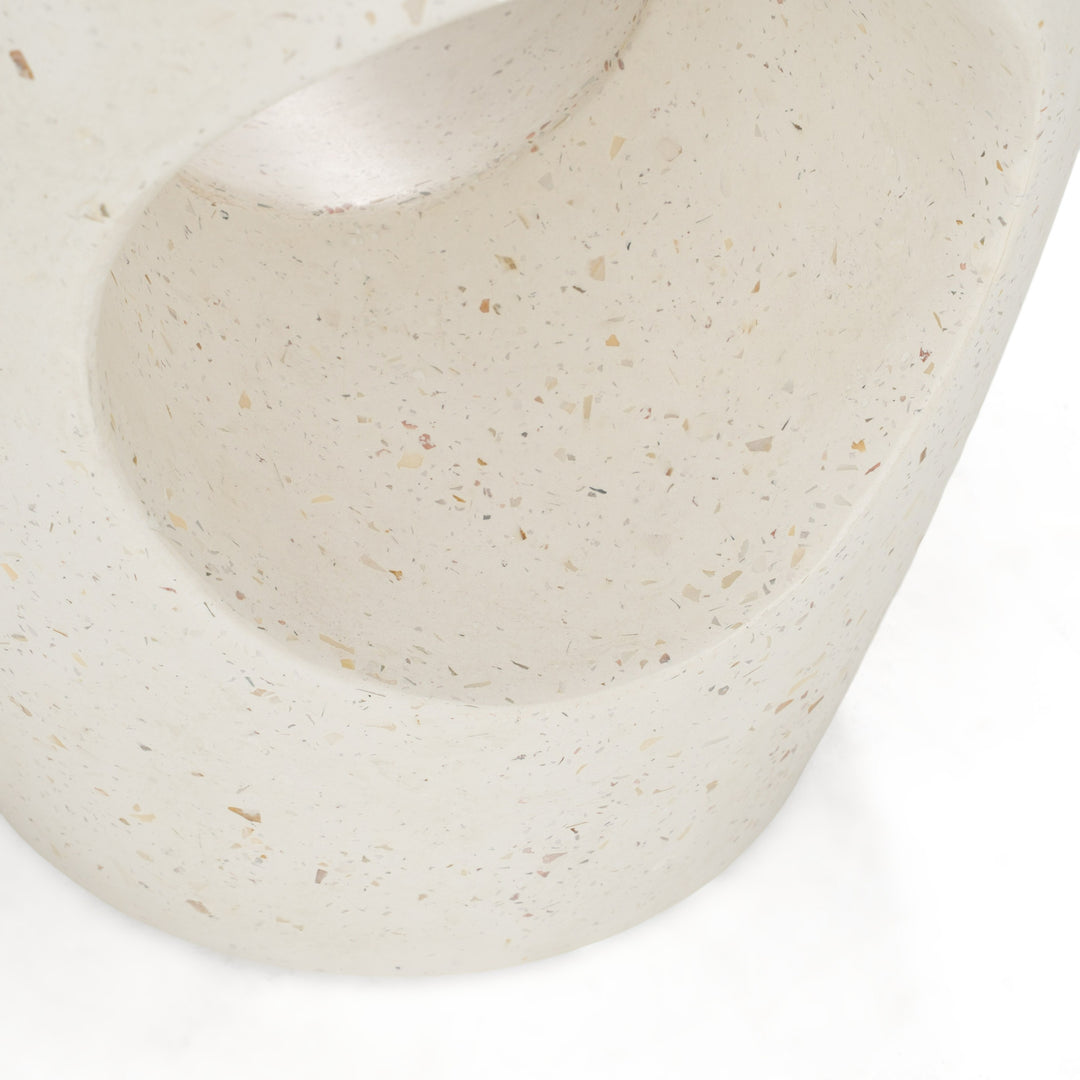 Carville  Modern Terrazzo Concrete Dining Stool