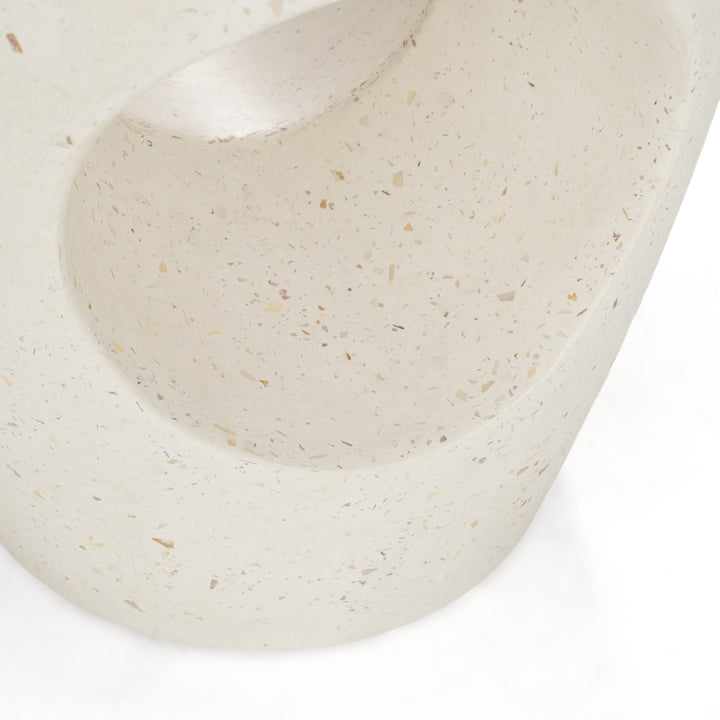 Carville  Modern Terrazzo Concrete Dining Stool