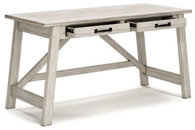 Carynhurst 60" Home Office Desk - Beige Writing Desk modern furniture Contempo Furniture