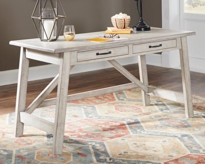Carynhurst 60" Home Office Desk - Beige Writing Desk modern furniture Contempo Furniture